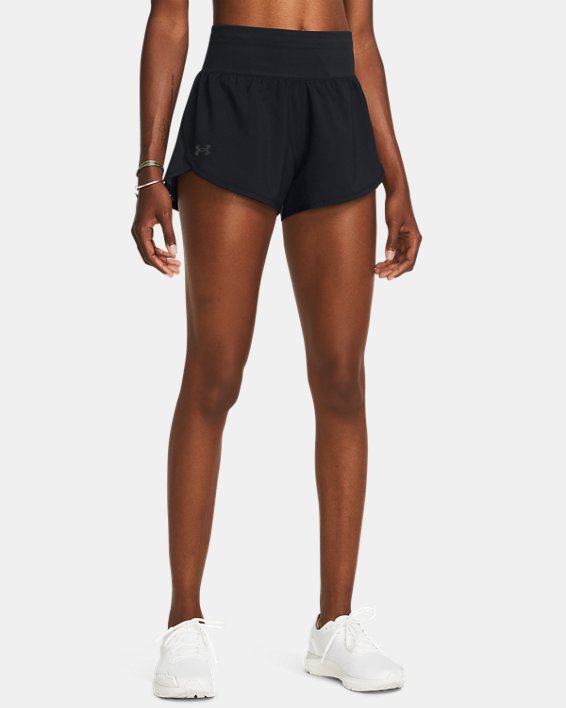 Women's UA Fly-By Elite 3" Shorts, Black, pdpMainDesktop image number 0